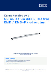 GC GR do GC 338 Slimdrive EMD / EMD-F / odwrotny Karta katalogowa PL