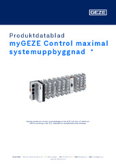 myGEZE Control maximal systemuppbyggnad  * Produktdatablad SV