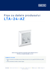 LTA-24-AZ Fișa cu datele produsului RO