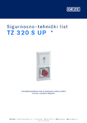 TZ 320 S UP  * Sigurnosno-tehnički list HR