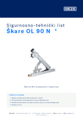 Škare OL 90 N  * Sigurnosno-tehnički list HR