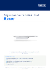 Boxer Sigurnosno-tehnički list HR