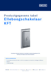 Elleboogschakelaar KFT Productgegevens tabel NL