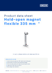 Hold-open magnet flexible 335 mm  * Product data sheet EN