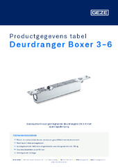 Deurdranger Boxer 3-6 Productgegevens tabel NL