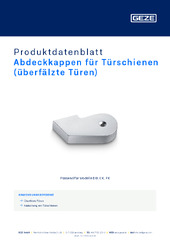 Abdeckkappen für Türschienen (überfälzte Türen) Produktdatenblatt DE