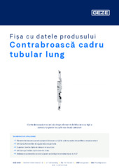 Contrabroască cadru tubular lung Fișa cu datele produsului RO