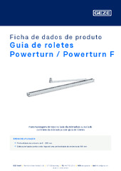 Guia de roletes Powerturn / Powerturn F Ficha de dados de produto PT