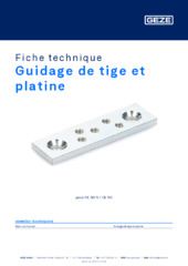 Guidage de tige et platine Fiche technique FR