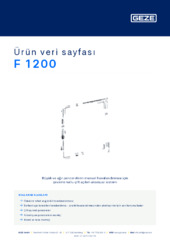 F 1200 Ürün veri sayfası TR