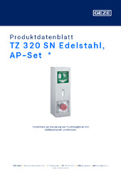 TZ 320 SN Edelstahl, AP-Set  * Produktdatenblatt DE