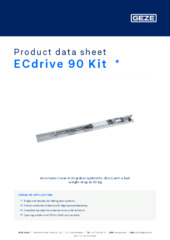 ECdrive 90 Kit  * Product data sheet EN