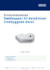 Dækkapper til dørskinner (indbyggede døre) Produktdatablad DA