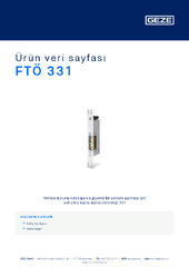 FTÖ 331 Ürün veri sayfası TR