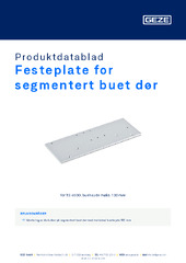 Festeplate for segmentert buet dør Produktdatablad NB
