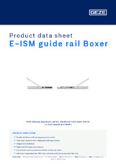 E-ISM guide rail Boxer Product data sheet EN
