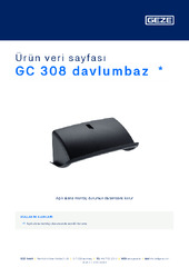 GC 308 davlumbaz  * Ürün veri sayfası TR