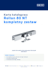 Rollan 80 NT kompletny zestaw Karta katalogowa PL