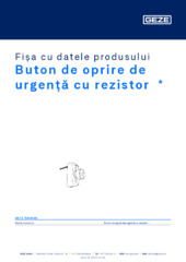 Smile 10EA Not-Aus Schalter mit Widerstand  * Fișa cu datele produsului RO