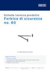 Forbice di sicurezza no. 60 Scheda tecnica prodotto IT