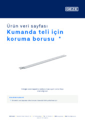 Kumanda teli için koruma borusu  * Ürün veri sayfası TR