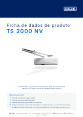 TS 2000 NV Ficha de dados de produto PT