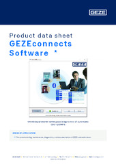 GEZEconnects Software  * Product data sheet EN