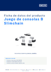 Juego de consolas B Slimchain Ficha de datos del producto ES