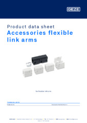 Accessories flexible link arms Product data sheet EN