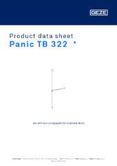 Panic TB 322  * Product data sheet EN