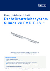 Drehtürantriebssystem Slimdrive EMD F-IS  * Produktdatenblatt DE