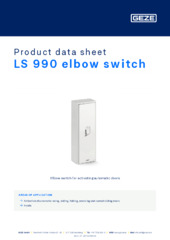 LS 990 elbow switch Product data sheet EN