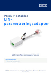 LIN-parametreringsadapter Produktdatablad SV