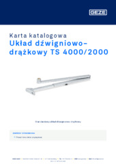 Układ dźwigniowo-drążkowy TS 4000/2000 Karta katalogowa PL