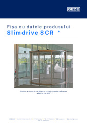 Slimdrive SCR  * Fișa cu datele produsului RO