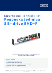 Pogonska jedinica Slimdrive EMD-F Sigurnosno-tehnički list HR