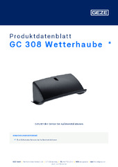 GC 308 Wetterhaube  * Produktdatenblatt DE