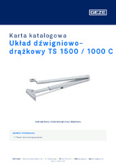Układ dźwigniowo-drążkowy TS 1500 / 1000 C Karta katalogowa PL