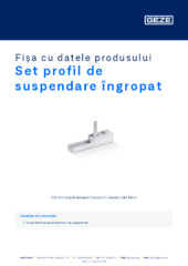 Set profil de suspendare îngropat Fișa cu datele produsului RO