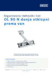 OL 90 N donje otklopni prema van Sigurnosno-tehnički list HR