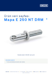 Mapa E 250 NT DRM  * Ürün veri sayfası TR