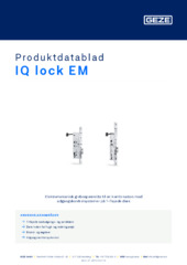 IQ lock EM Produktdatablad DA