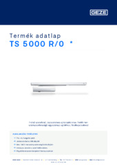 TS 5000 R/0  * Termék adatlap HU