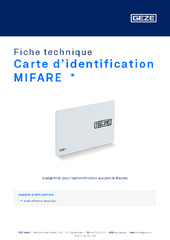 Carte d’identification MIFARE  * Fiche technique FR
