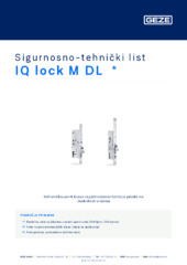 IQ lock M DL  * Sigurnosno-tehnički list HR