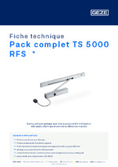 Pack complet TS 5000 RFS  * Fiche technique FR