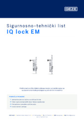 IQ lock EM Sigurnosno-tehnički list HR