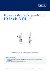 IQ lock C DL  * Ficha de datos del producto ES
