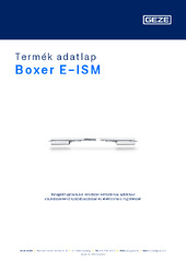 Boxer E-ISM Termék adatlap HU