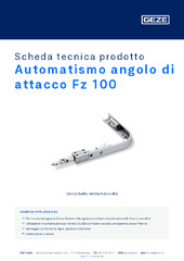 Automatismo angolo di attacco Fz 100 Scheda tecnica prodotto IT